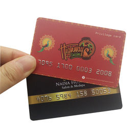 Pełnokolorowe plastikowe karty upominkowe PCV, karta członkowska w standardowym rozmiarze CR80 / 30mil