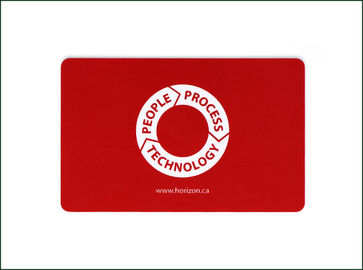 Elektroniczna bezstykowa karta płatnicza / czerwone niestandardowe karty RFID z nadrukiem
