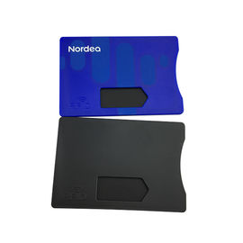 Bezpieczna ochrona RFID Blocking Card Sleeve Hot stamping Gold Silver Color