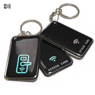 Niestandardowa karta kontroli dostępu do druku NFC 13.56Mhz RFID Epoxy Tag NFC Keychain MIFARE Classic EV1 1K