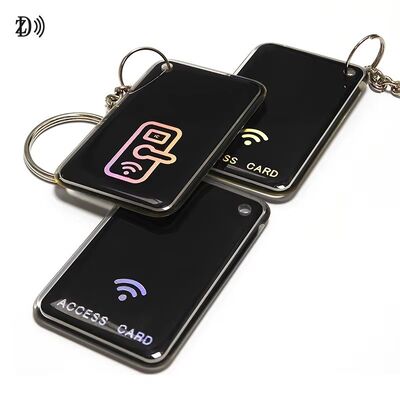 Niestandardowa karta kontroli dostępu do druku NFC 13.56Mhz RFID Epoxy Tag NFC Keychain MIFARE Classic EV1 1K