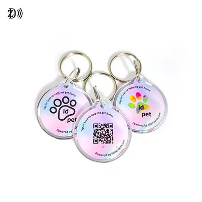 Epoksydowa Kość dla Psa z Dostosowanym Kodem QR NTAG 216 888 bajtów Zwierzęca Obroża RFID NFC do Śledzenia