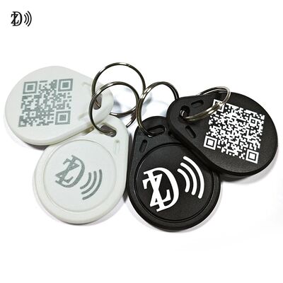 Wodoodporny brelok RFID MIFARE Classic EV1 ABS z możliwością personalizacji LOGO/kodu QR do kontroli dostępu