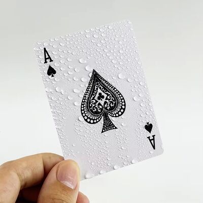 Factory Custom Waterproof 100% PVC Plastic Poker Playing Card Deck Standard Poker Playing Card Game