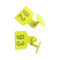 Żółte tagi zwierząt gospodarskich RFID UHF / Małe tagi bydlęce wielofunkcyjne RFID