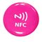 Niestandardowe nadrukowane logo 13,56 Mhz NFC Okrągła epoksydowa wodoodporna z programowalną naklejką